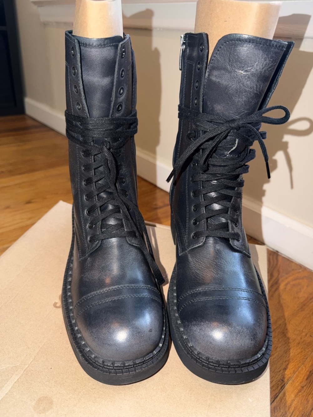 Steve Madden Crimson lace up boot. Never been worn